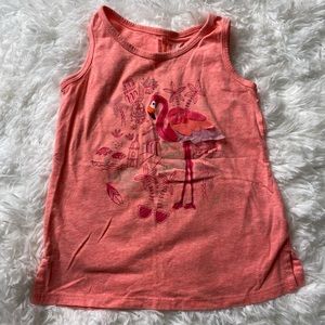 Cat & Jack Flamingo Tank Top - Toddler Size 4T